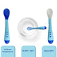 LuvLap Tiny Love Heat Sensitive Baby Feeding Spoons Set, 2 pcs Blue