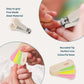 LuvLap Baby Grooming Scissors & Nail Clipper Set/Kit, Manicure Set, 4pcs, White, 0m+