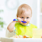 LuvLap Tiny Love Heat Sensitive Baby Feeding Spoons Set, 2 pcs Blue