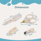 LuvLap Baby Grooming Scissors & Nail Clipper Set/Kit, Manicure Set, 4pcs, White, 0m+
